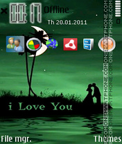 Скриншот темы I Love You 34
