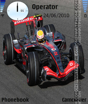 Lewis Hamilton-F1 tema screenshot