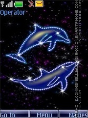 Скриншот темы Dolphins anim swf