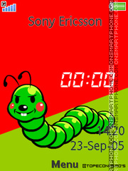 Insect Clock theme screenshot