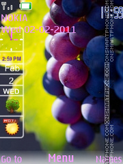Grapes With Icons theme screenshot