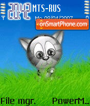 Animated Cute Cat es el tema de pantalla