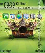 Audio Jungle tema screenshot