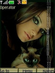 With a cat swf es el tema de pantalla