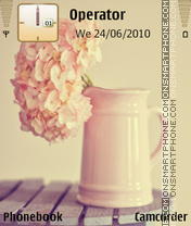 Vintage flower es el tema de pantalla