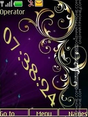 Violet pattern swf Theme-Screenshot