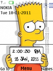 Capture d'écran Simpsons Clock thème
