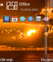 Sunset 18 tema screenshot