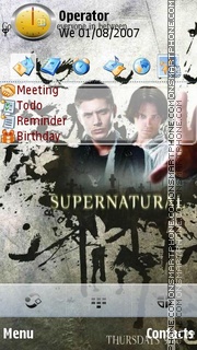 Supernatural theme screenshot