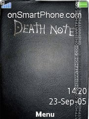 Capture d'écran Death note thème