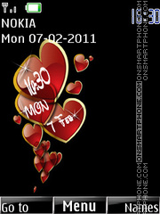 Love Clock 03 tema screenshot