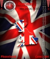 United kingdom flag es el tema de pantalla