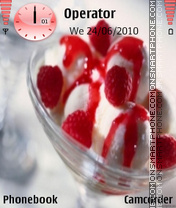 Berry ice cream es el tema de pantalla