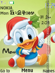 Baby Duck Clock theme screenshot