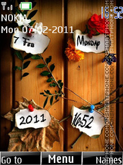 Note Clock 02 es el tema de pantalla