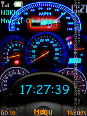 Speedo Meter Clock theme screenshot