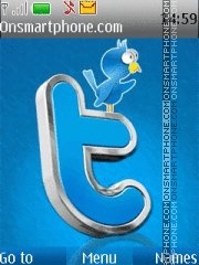 Twitter Bird 01 es el tema de pantalla