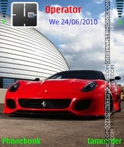 Ferrari 599 tema screenshot