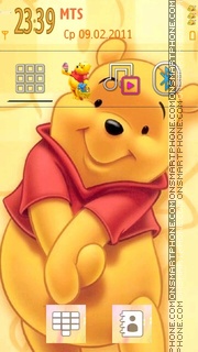 Cute Pooh 01 theme screenshot