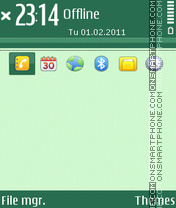 Capture d'écran Symbiantalk thème