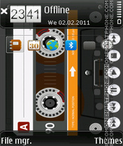 AudioCassette. theme screenshot