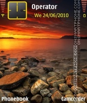 Sunset tema screenshot