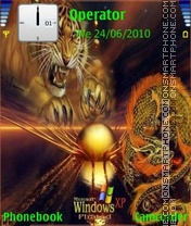 Windows tiger xp tema screenshot