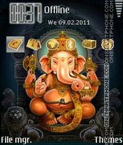 Capture d'écran God Ganesh thème