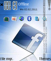 Facebook 03 es el tema de pantalla