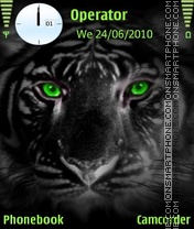 Greeneyes tiger tema screenshot