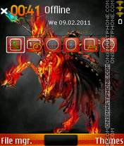 Fire Horse 2.0 tema screenshot