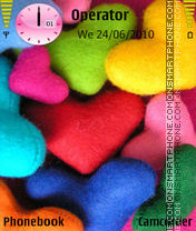 Colorded hearts es el tema de pantalla