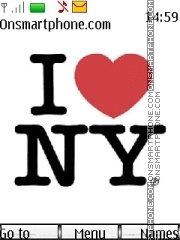 I love NY es el tema de pantalla