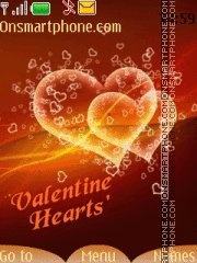 Скриншот темы Valentine Hearts 04