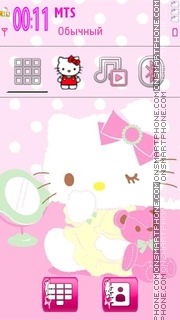 Hello Kitty 40 theme screenshot