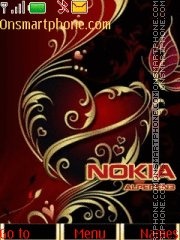 Скриншот темы Nokia Gold