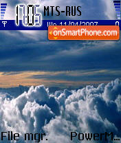 Clouds theme screenshot