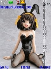 Anime Girl Bunny theme screenshot