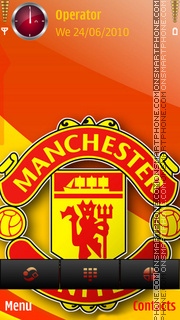 Manchester united by di_stef tema screenshot