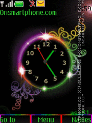 Capture d'écran Color clock thème