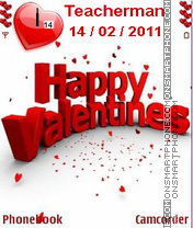 Valentines Day tema screenshot