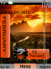 Swf Sunset tema screenshot