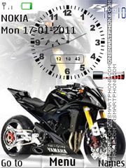Скриншот темы Bike Clock W Signal
