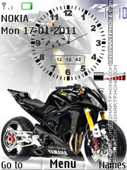 Bike Clock W Signal es el tema de pantalla