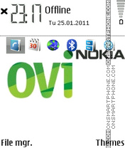 Скриншот темы Ovi Nokia