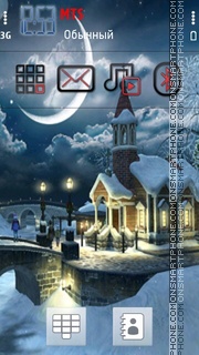 Winter Night 04 es el tema de pantalla