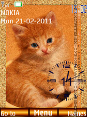 Ginger Kitten es el tema de pantalla