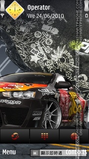 Скриншот темы Mitsubishi Evo X