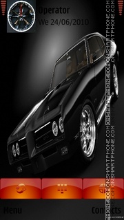 Capture d'écran Supercar Black thème