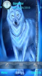 Blue wolf theme screenshot